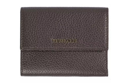 Brown Leather Women Wallet Trussardi