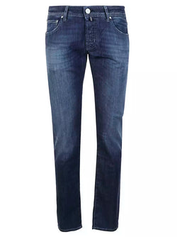 Elegant Light Blue Stretch Jeans Jacob Cohen