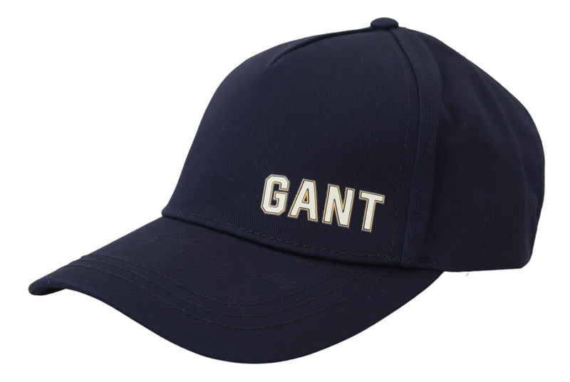 Elegant Blue Cotton Baseball Hat Gant