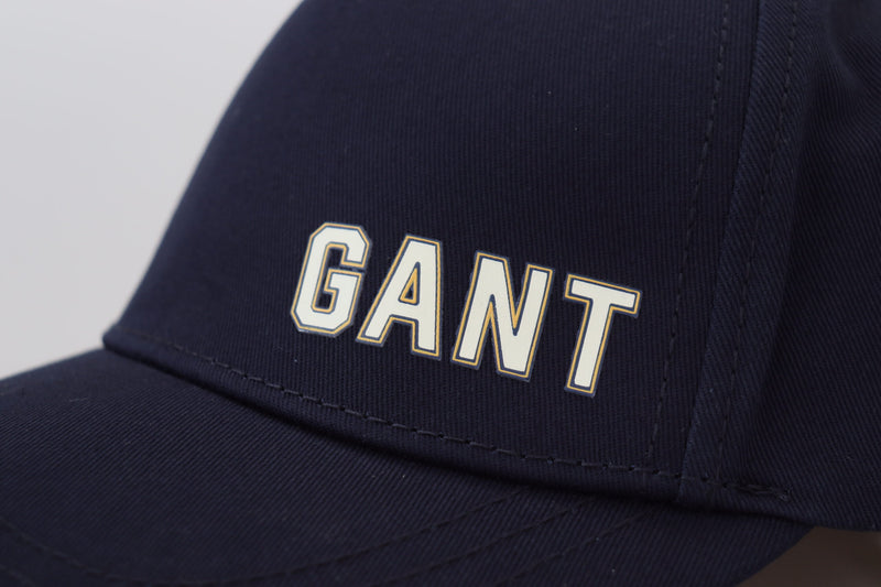 Elegant Blue Cotton Baseball Hat Gant