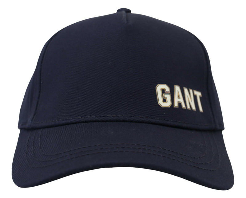 Elegant Blue Cotton Baseball Hat Gant