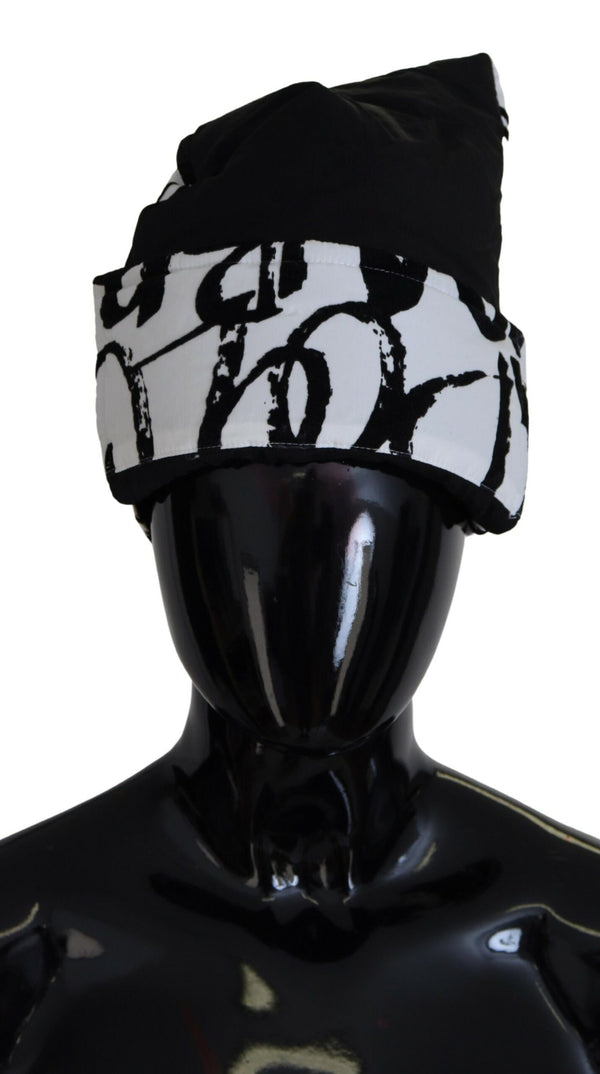 Elegant Monochrome Knit Beanie Hat Dolce & Gabbana