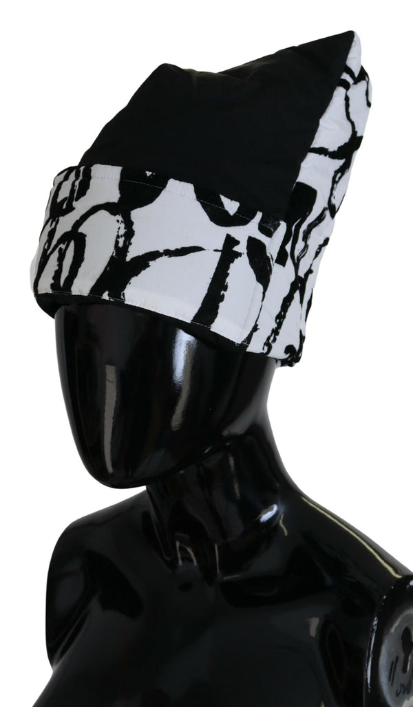 Elegant Monochrome Knit Beanie Hat Dolce & Gabbana
