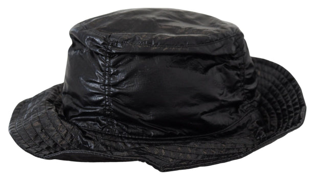 Sleek Black Bucket Cap with Logo Detail Dolce & Gabbana