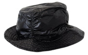 Sleek Black Bucket Cap with Logo Detail Dolce & Gabbana