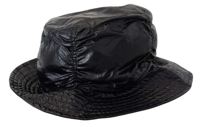 Sleek Black Bucket Cap with Logo Detail Dolce & Gabbana