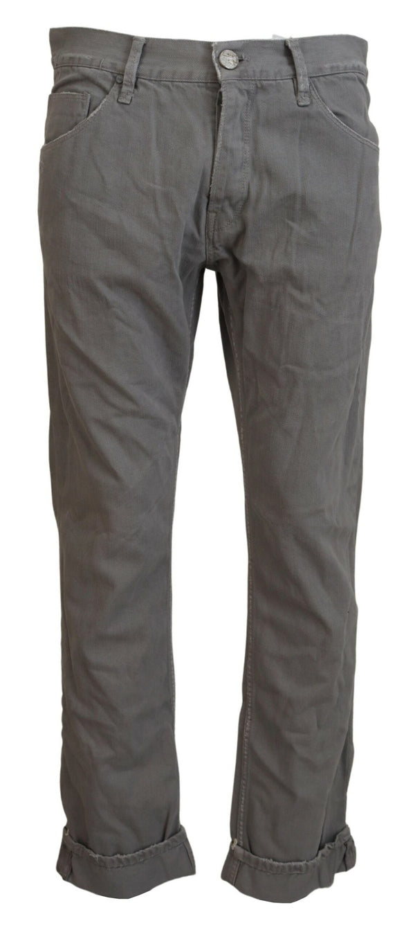 Sleek Regular Denim Gray Jeans Acht