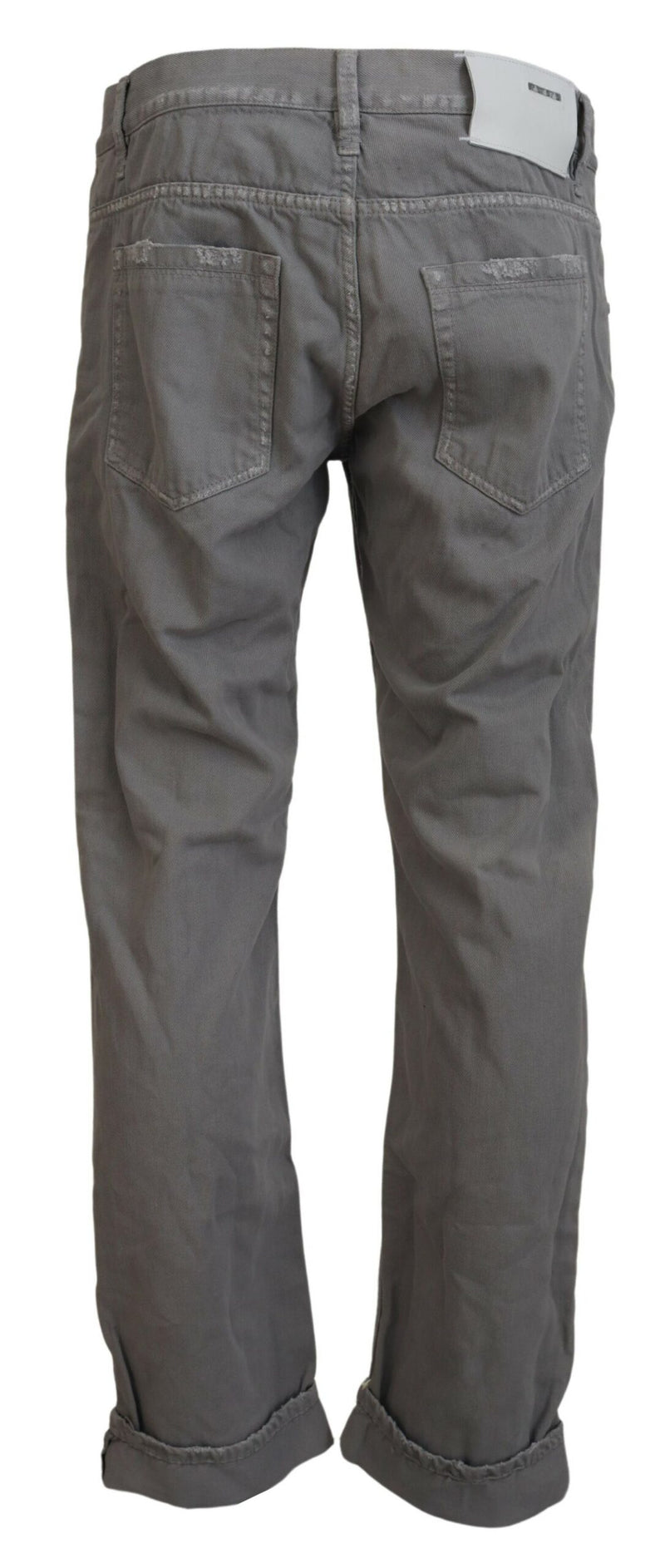 Sleek Regular Denim Gray Jeans Acht