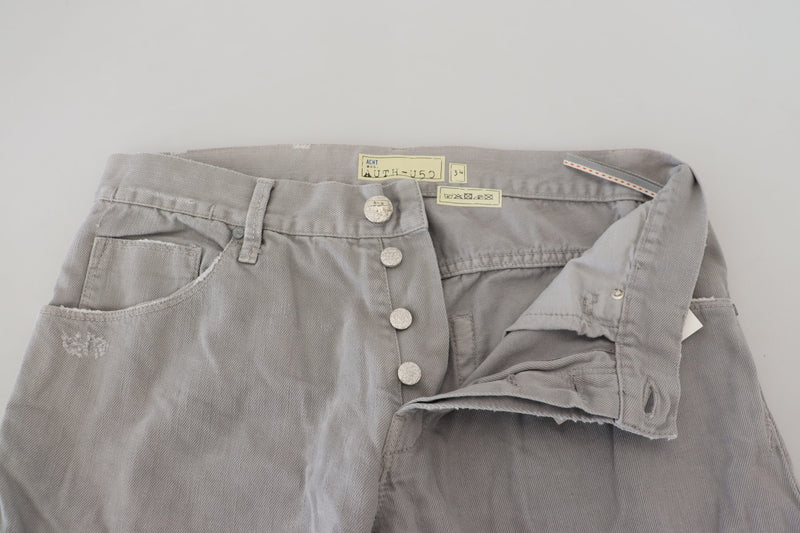 Sleek Regular Denim Gray Jeans Acht