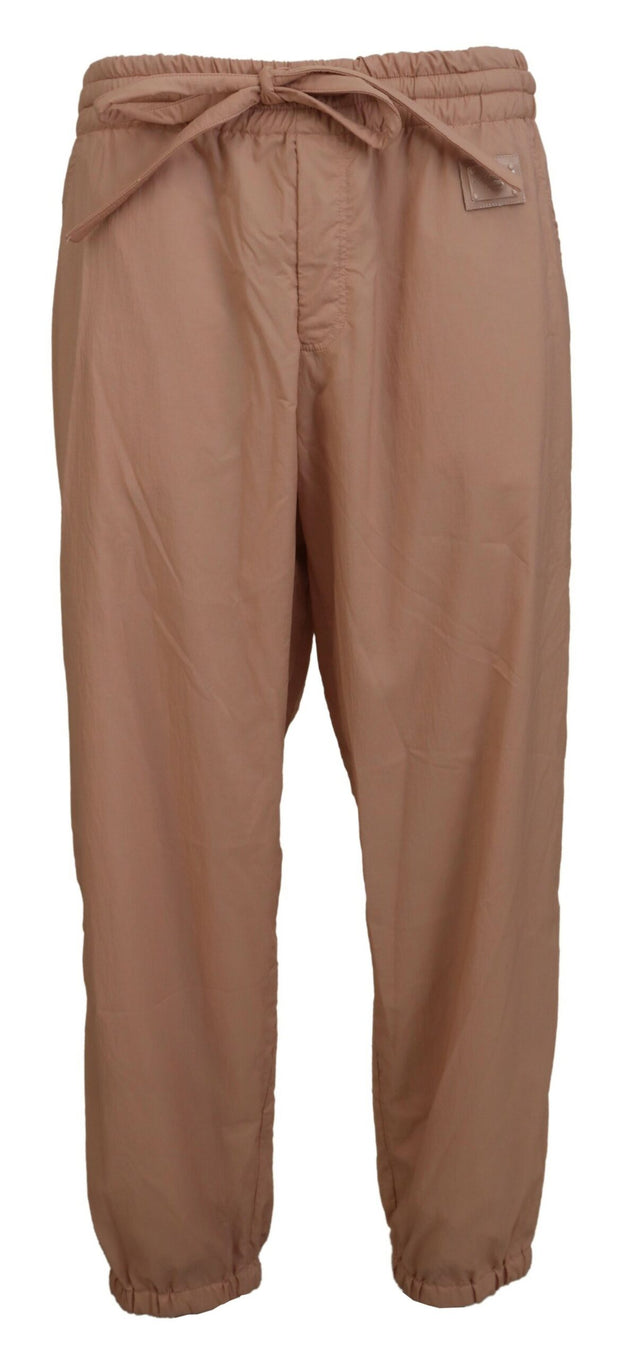 Elegant Peach Casual Sweatpants Dolce & Gabbana