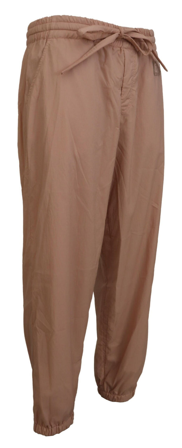 Elegant Peach Casual Sweatpants Dolce & Gabbana