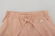 Elegant Peach Casual Sweatpants Dolce & Gabbana