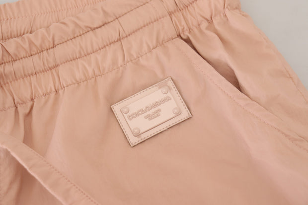 Elegant Peach Casual Sweatpants Dolce & Gabbana