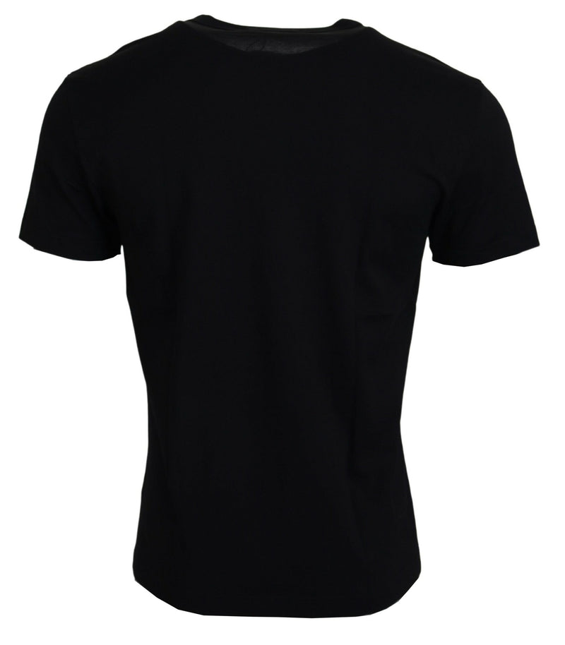 Chic Black Cotton Tee for the Modern Man Dolce & Gabbana