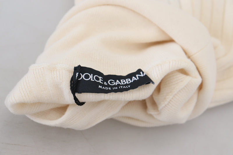 Ivory Turtleneck Wool Blend Sweater Dolce & Gabbana