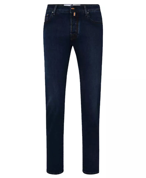 Blue Cotton Men Slim-fit Jean Jacob Cohen