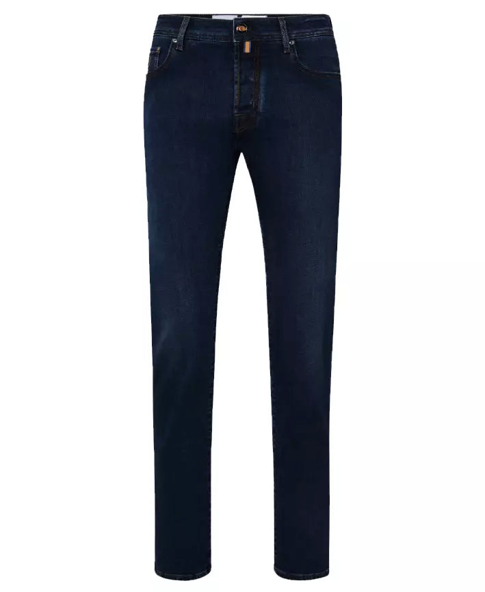 Blue Cotton Men Slim-fit Jean Jacob Cohen