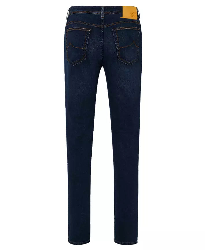 Blue Cotton Men Slim-fit Jean Jacob Cohen