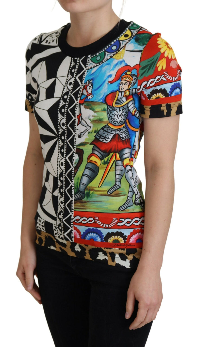 Elegant Multicolor Cotton Casual Tee Dolce & Gabbana