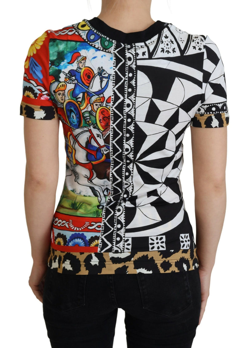 Elegant Multicolor Cotton Casual Tee Dolce & Gabbana