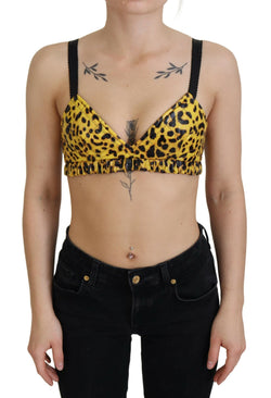 Chic Leopard Print Sleeveless Corset Top Dolce & Gabbana