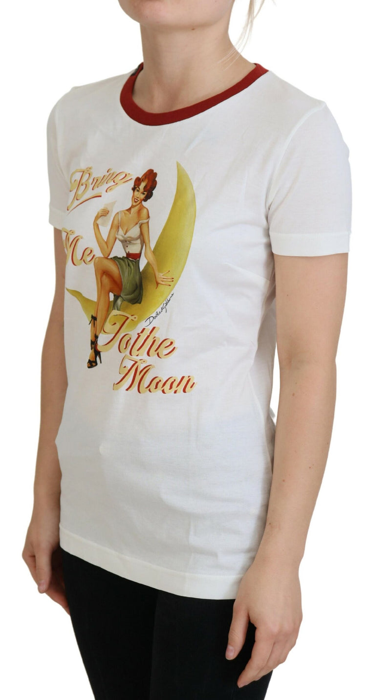Elegant White Cotton Casual Top Dolce & Gabbana