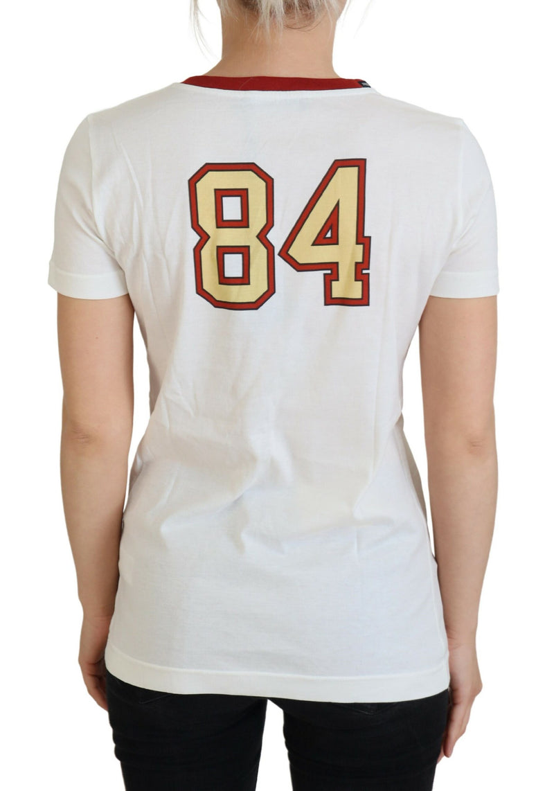 Elegant White Cotton Casual Top Dolce & Gabbana