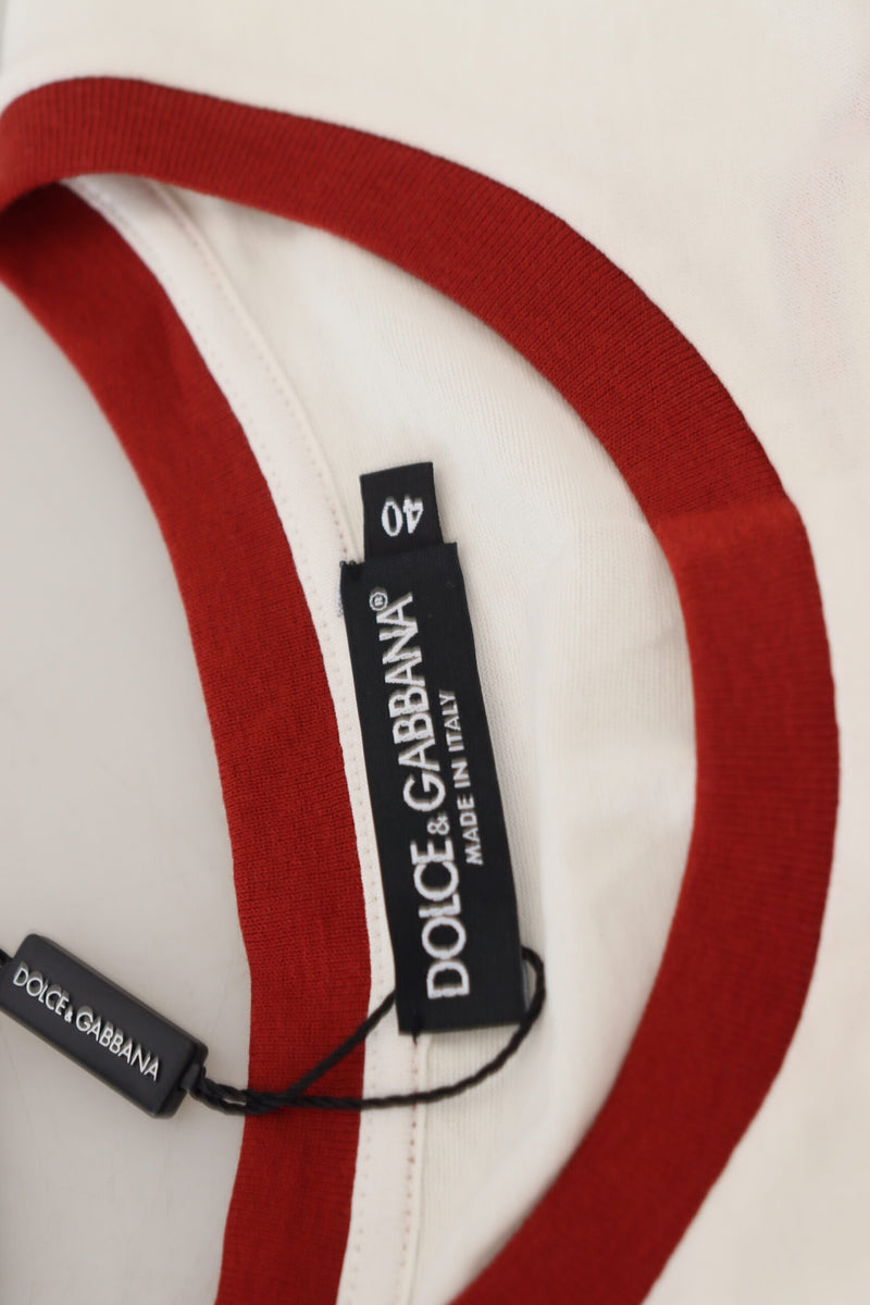 Elegant White Cotton Casual Top Dolce & Gabbana