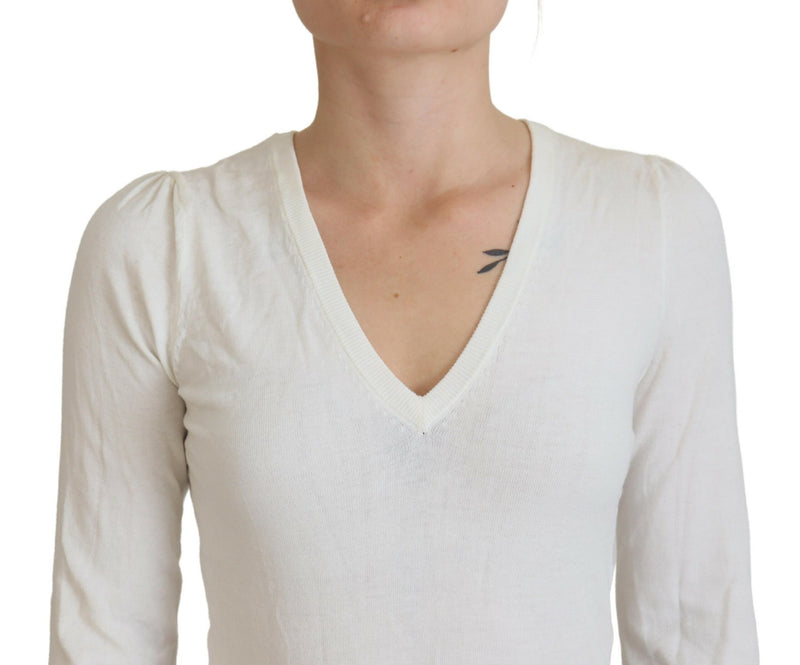 Chic Ivory Casual Blouse Patrizia Pepe