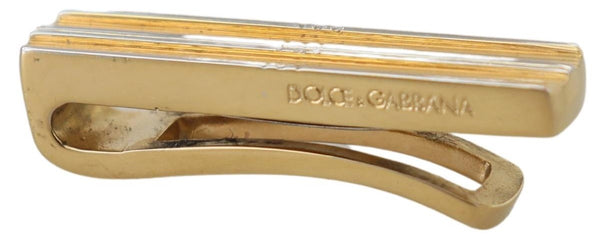 Elegant Gold Brass Tie Clip for Men Dolce & Gabbana