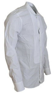 Exquisite White Cotton Formal Shirt Dolce & Gabbana