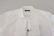 Exquisite White Cotton Formal Shirt Dolce & Gabbana