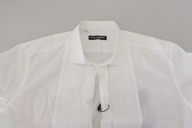 Exquisite White Cotton Formal Shirt Dolce & Gabbana