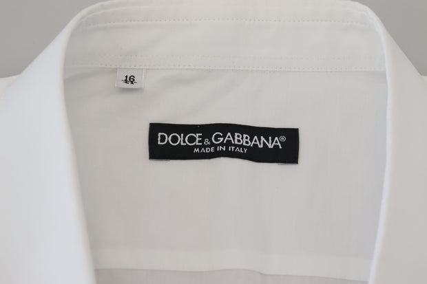 Exquisite White Cotton Formal Shirt Dolce & Gabbana