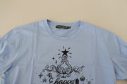 Elegant Light Blue Cotton Tee Dolce & Gabbana