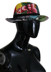 Eclectic Chic Multicolor Fedora Cap Dolce & Gabbana