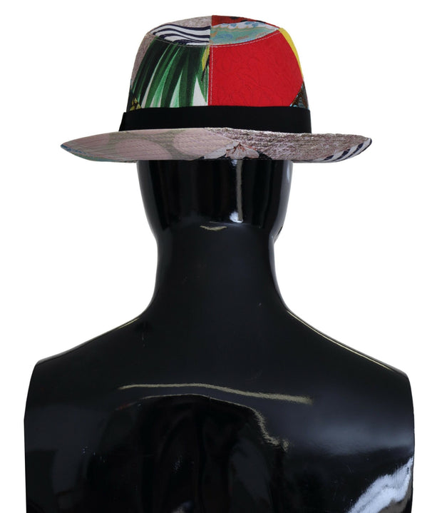 Eclectic Chic Multicolor Fedora Cap Dolce & Gabbana