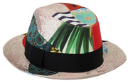 Eclectic Chic Multicolor Fedora Cap Dolce & Gabbana