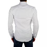 Elegant Milano White Oxford Shirt Made in Italy