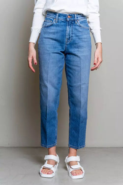 Elevated Blue High-Waist Denim for Women Don The Fuller