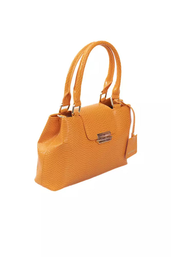 Orange Polyurethane Women Crossbody Bag Baldinini Trend