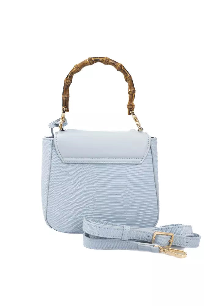 Light Blue Polyurethane Women Crossbody Baldinini Trend