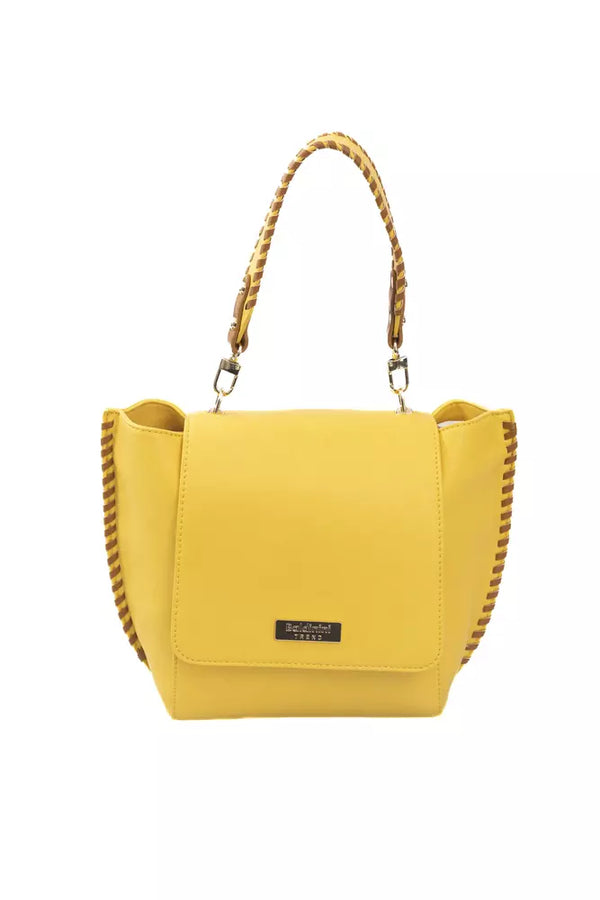 Yellow Polyurethane Women Crossbody Baldinini Trend