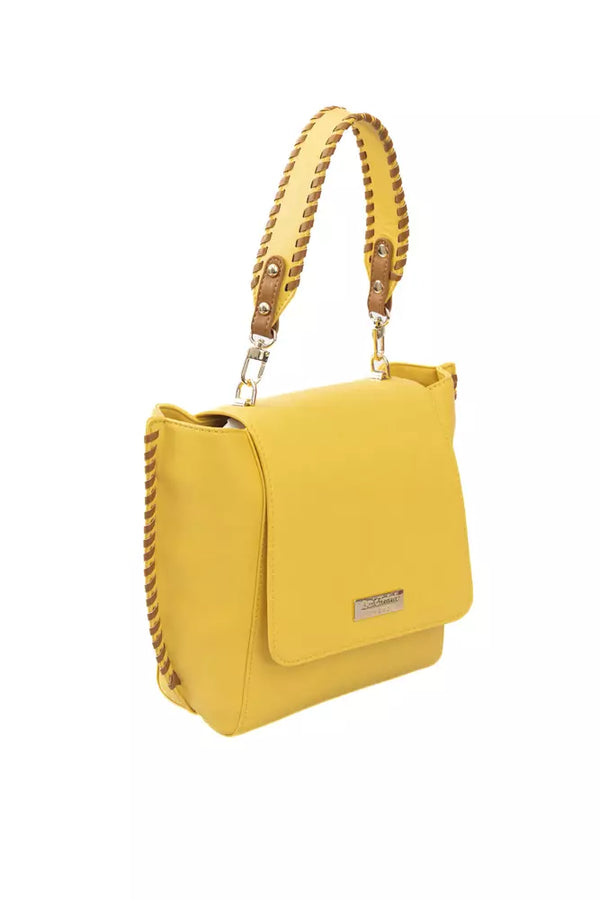 Yellow Polyurethane Women Crossbody Baldinini Trend