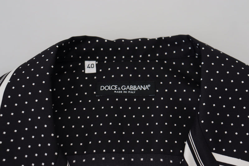 Elegant Silk Polka Dot Pajama Top Dolce & Gabbana