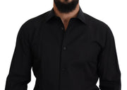 Elegant Black Formal Long Sleeve Shirt Dolce & Gabbana