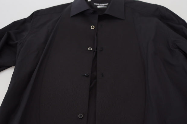 Elegant Black Formal Long Sleeve Shirt Dolce & Gabbana