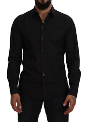 Elegant Black Formal Cotton Shirt Dolce & Gabbana