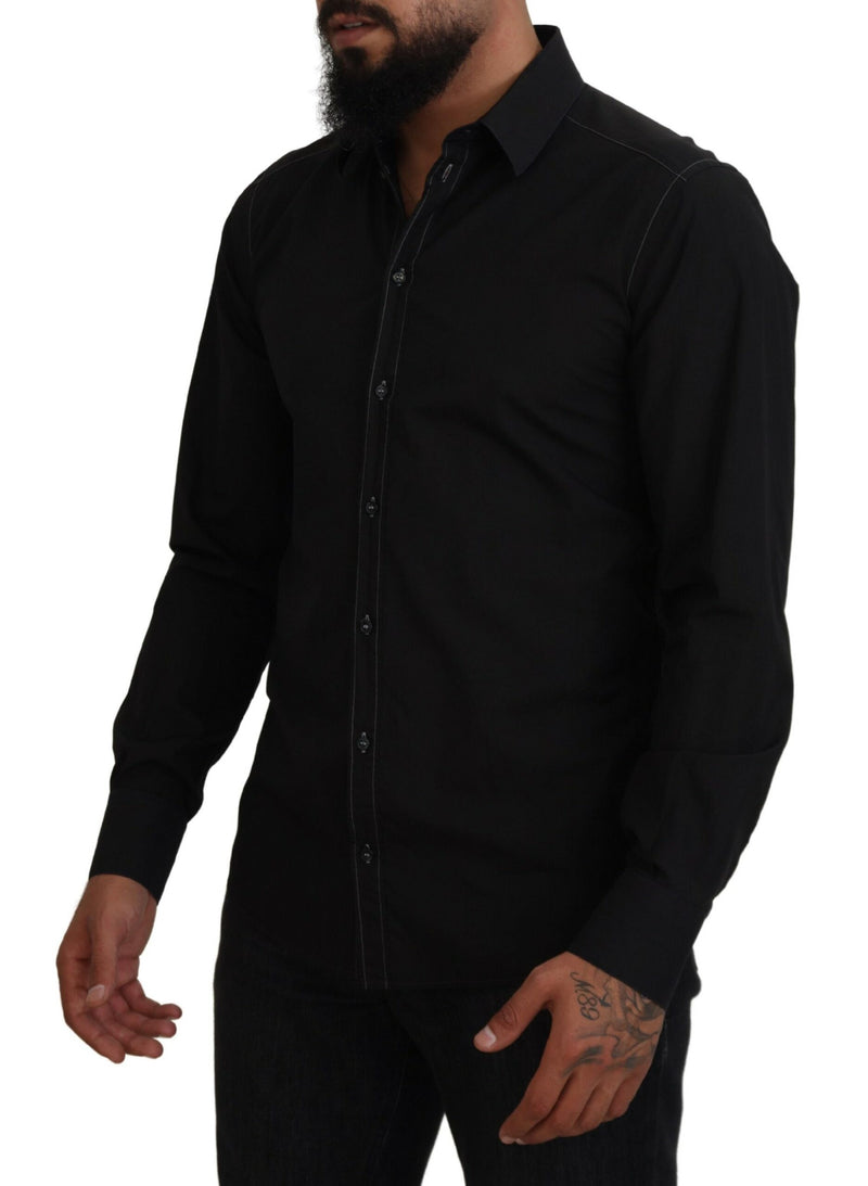 Elegant Black Formal Cotton Shirt Dolce & Gabbana