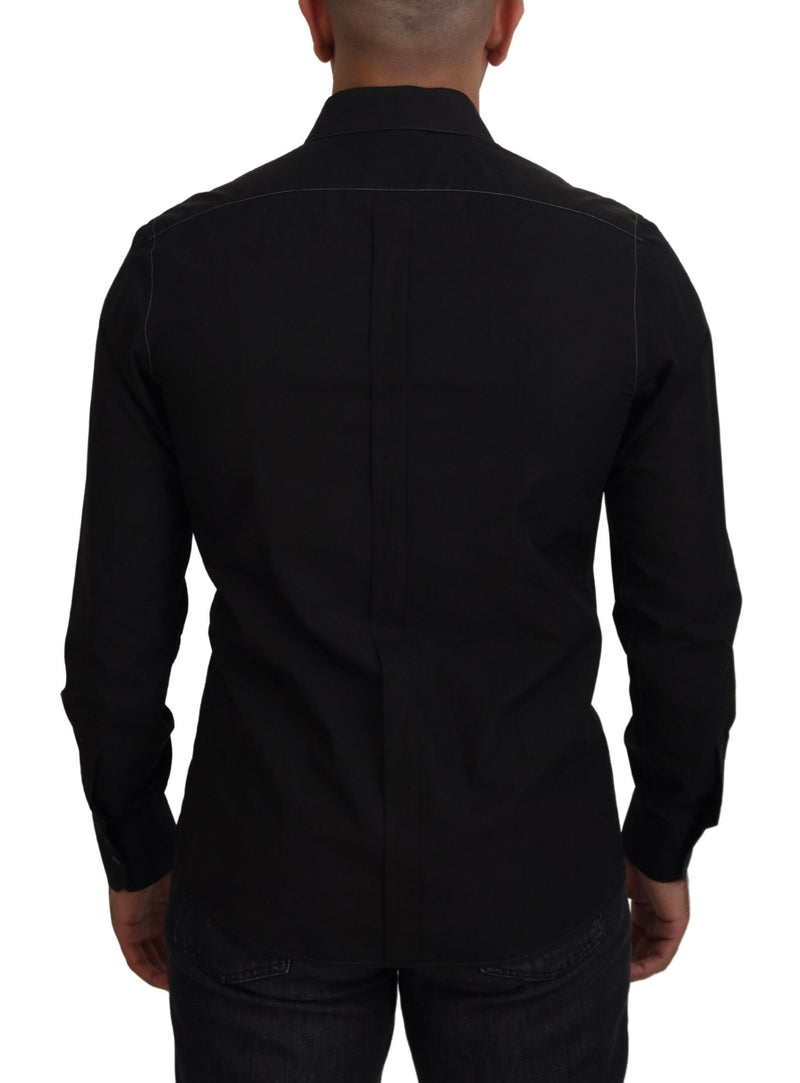 Elegant Black Formal Cotton Shirt Dolce & Gabbana